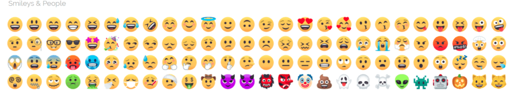 Copy/paste emojis